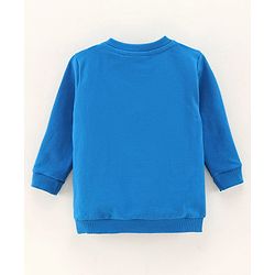 Babyhug Full Sleeves Sweatshirts Mickey Mouse Print - Blue