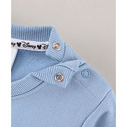 Babyhug Full Sleeves Cotton Knit Sweatshirt Lady & The Tramp Print - Blue