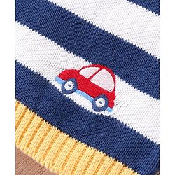 Babyhug 100% Organic Cotton Full Sleeves Striped Pullover - Multicolor