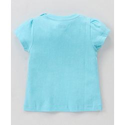 Babyhug 100% Cotton Half Sleeves Night Suit Heart Print - Blue