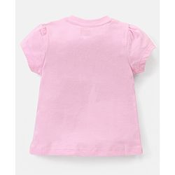 Babyhug 100% Cotton Half Sleeves Night Suit Kitty Print - Pink