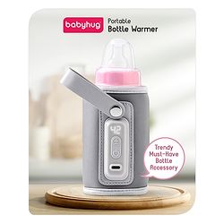 Babyhug Portable Bottle Warmer - Grey