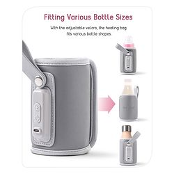 Babyhug Portable Bottle Warmer - Grey