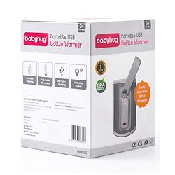 Babyhug Portable Bottle Warmer - Grey