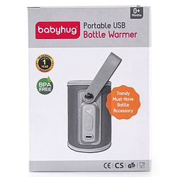 Babyhug Portable Bottle Warmer - Grey