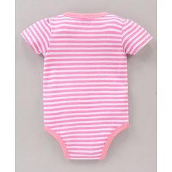 Babyhug 100% Cotton Onesie Printed Pack of 3 - Pink Yellow