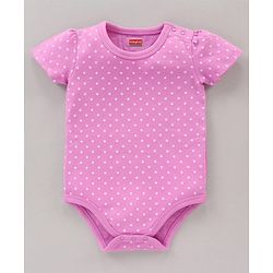 Babyhug 100% Cotton Onesie Printed Pack of 3 - Pink Yellow