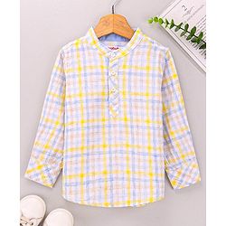Babyhug Full Sleeves Cotton Checks Shirt - Multicolor