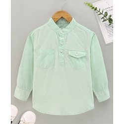 Babyhug Full Sleeves Shirt Solid - Green