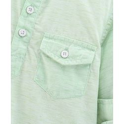 Babyhug Full Sleeves Shirt Solid - Green