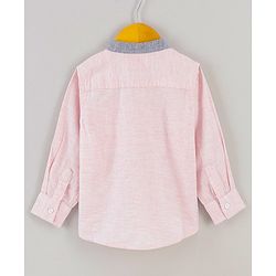 Babyhug Full Sleeves Solid Color Shirt - Pink