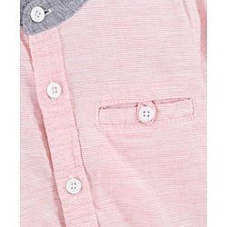 Babyhug Full Sleeves Solid Color Shirt - Pink