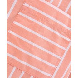 Babyhug Full Sleeves Striped Shirt - Orange