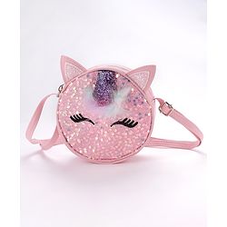Babyhug Unicorn Sling Bag Free Size - Pink