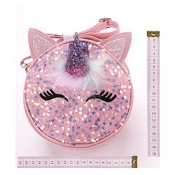 Babyhug Unicorn Sling Bag Free Size - Pink