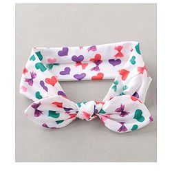 Babyhug Headband With Sunglasses Heart Print - White