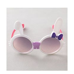 Babyhug Headband With Sunglasses Heart Print - White