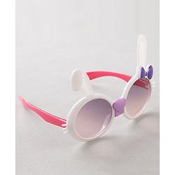 Babyhug Headband With Sunglasses Heart Print - White
