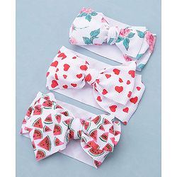 Babyhug Headbands Pack of 3 - Multicolour