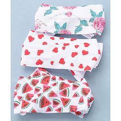 Babyhug Headbands Pack of 3 - Multicolour