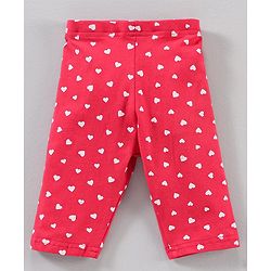 Babyhug Three Fourth Length Leggings Printed Pack of 3 - Multicolour