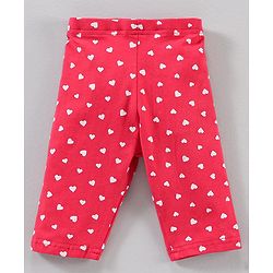 Babyhug Three Fourth Length Leggings Printed Pack of 3 - Multicolour
