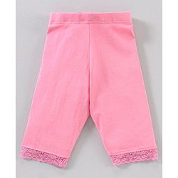 Babyhug Three Fourth Length Leggings Printed Pack of 3 - Multicolour