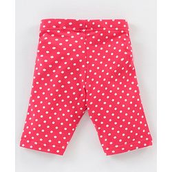 Babyhug Ankle Length Three Fourth Leggings Dot Print Pack Of 3 - Multicolor