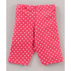 Babyhug Three Fourth Length Lycra Leggings Pack of 3 - Multicolor
