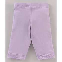 Babyhug Three Fourth Length Lycra Leggings Pack of 3 - Multicolor