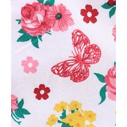 Babyhug Ankle Length Three Fourth Leggings Butterfly Print Pack Of 3 - Multicolor