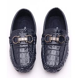 Cute Walk by Babyhug Slip On Formal Wear Shoes - Black