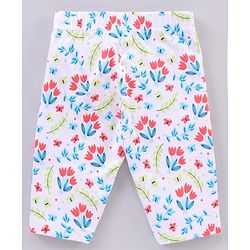 Babyhug Cotton Knit Three Fourth Length Leggings Multi Print Pack of 3 - Multicolour