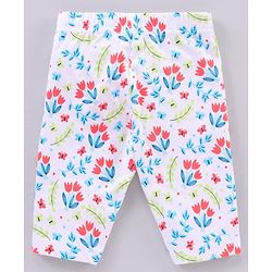 Babyhug Cotton Knit Three Fourth Length Leggings Multi Print Pack of 3 - Multicolour