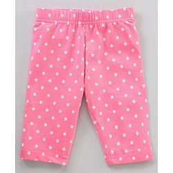 Babyhug Cotton Knit Three Fourth Length Leggings Solid & Multi Print Pack of 3 - Multicolour