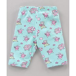 Babyhug Three Fourth Leggings Printed Pack of 3 -  Multicolour
