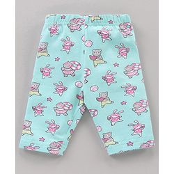 Babyhug Three Fourth Leggings Printed Pack of 3 -  Multicolour