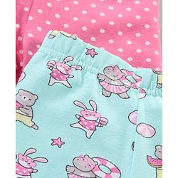 Babyhug Three Fourth Leggings Printed Pack of 3 -  Multicolour