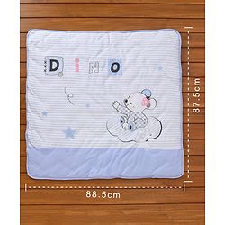 Babyhug Hooded Wrapper Striped - Blue