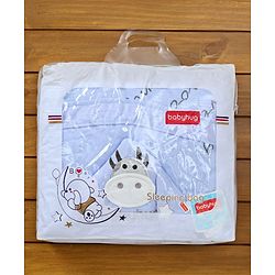 Babyhug Hooded Wrapper Striped - Blue