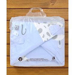 Babyhug Hooded Wrapper Striped - Blue