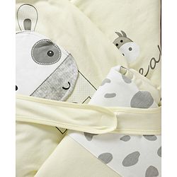 Babyhug Hooded Wrapper Striped - Blue
