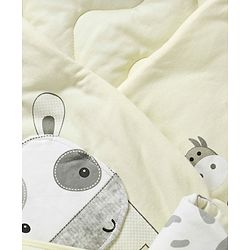Babyhug Hooded Wrapper Striped - Blue
