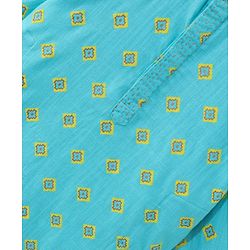 Babyhug Full Sleeves Printed Kurta & Dhoti Set - Blue