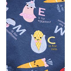 Babyhug Full Sleeves Cotton Sweatshirt With Vegetable Graphics - Blue