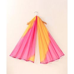 Babyhug Cotton Woven Three Fourth Sleeves Kurti & Sharara Set with Dupatta Ethnic Print - Pink