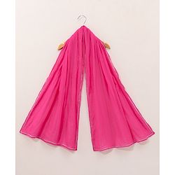 Babyhug Cotton Three Fourth Sleeves Kurti With Churidar Pant & Dupatta Printed- Pink