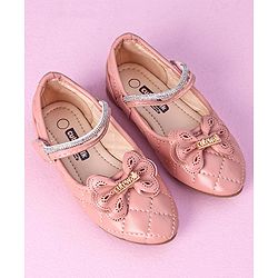 Cute Walk by Babyhug Sandals with Bow Applique - Pink