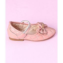 Cute Walk by Babyhug Sandals with Bow Applique - Pink