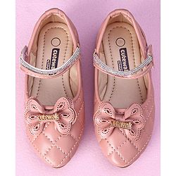 Cute Walk by Babyhug Sandals with Bow Applique - Pink